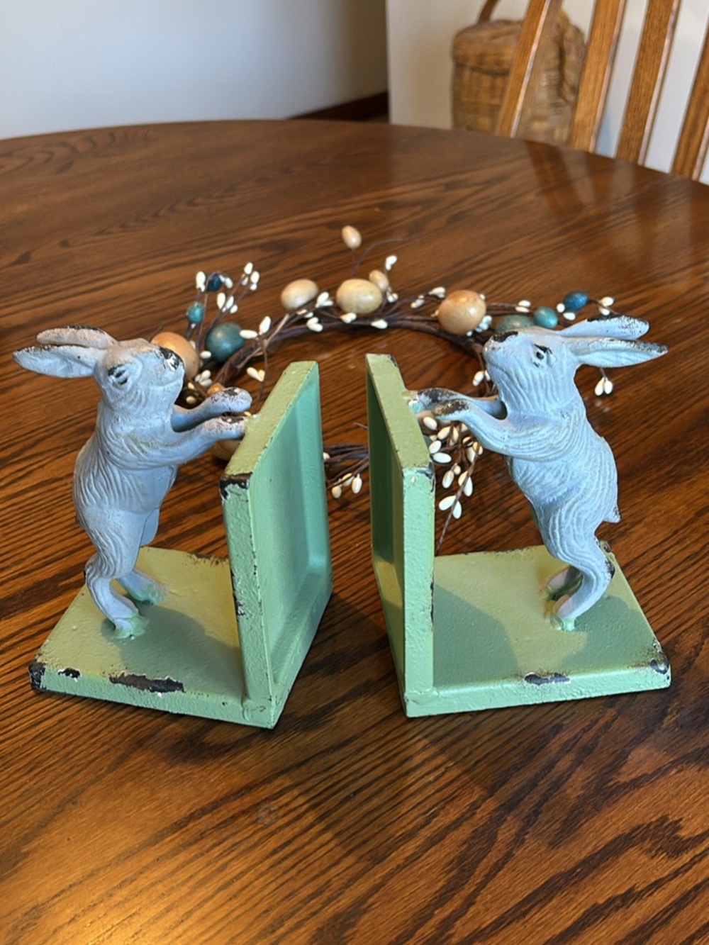 Bunny Bookends Solid Metal